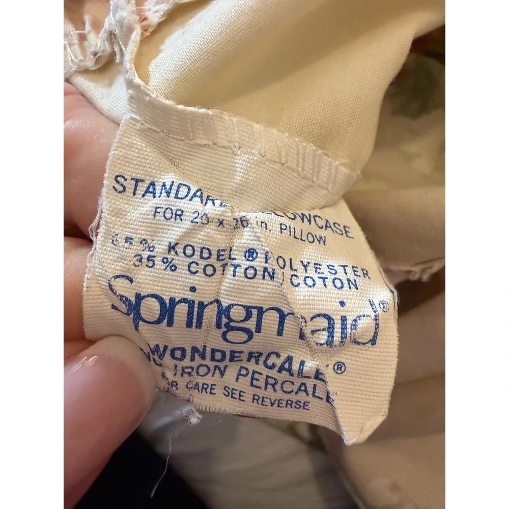 Vintage Springmaid Bill Blass Windermere Collection Queen Sheet Set Floral 3 Pc